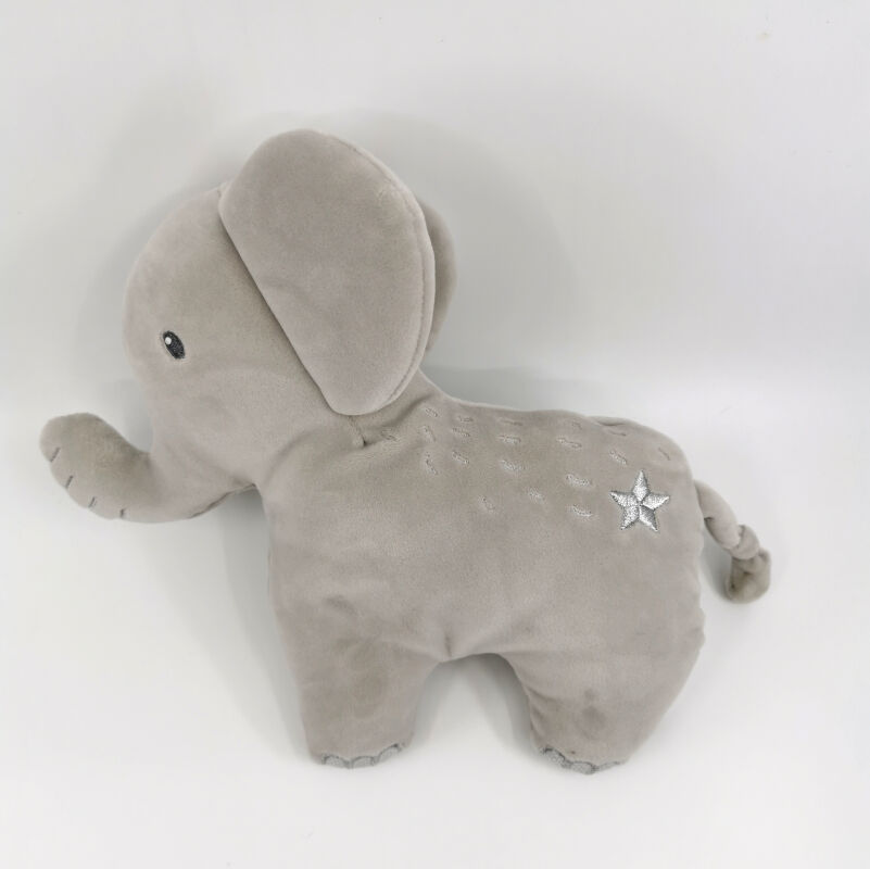  peluche éléphant gris étoile 25 cm 